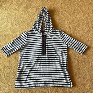Tommy Hilfiger light 1/4 zip up hoodie. Short sleeve(stops at elbow).
